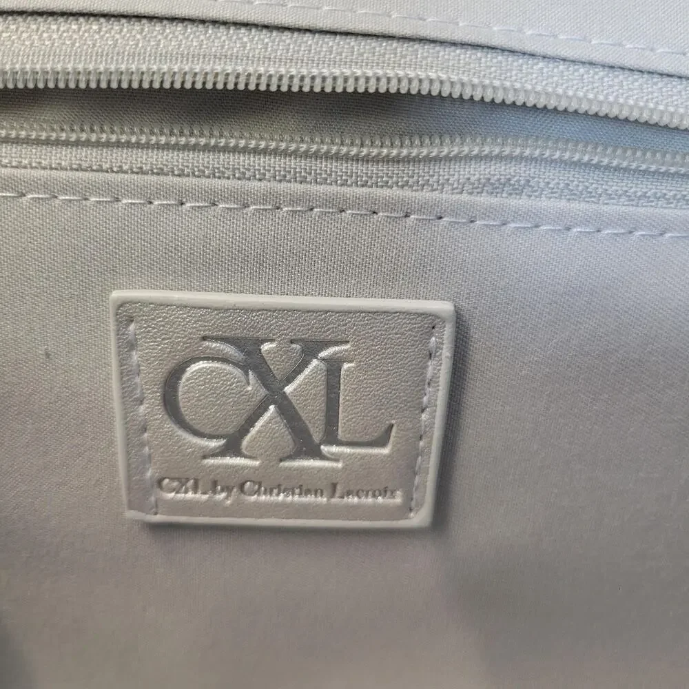 CXL By Christian Lacroix Clutch Bag Womens Small Silver Madison Smooth Purse New